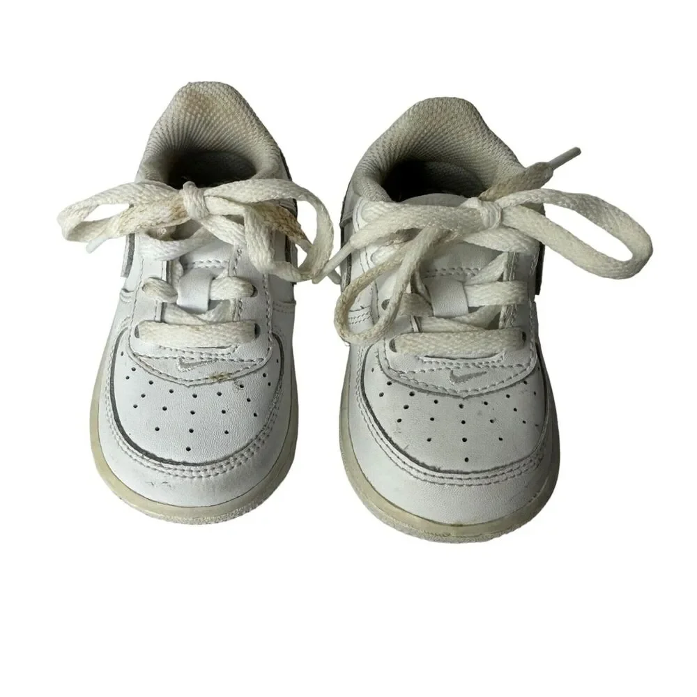 Nike‎ Air Force Toddler Size 4C Low Top Sneakers White